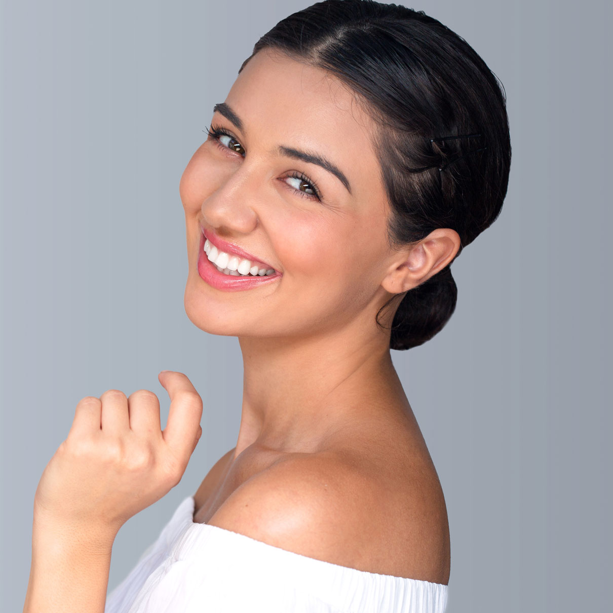 woman smiling