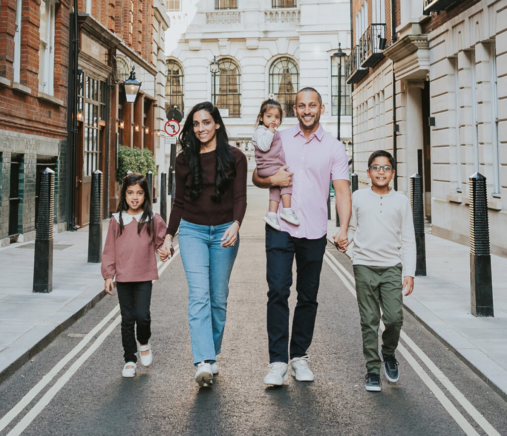 Dr. Patel and family in london